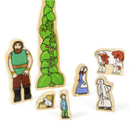 Wooden Characters Jack and the Beanstalk