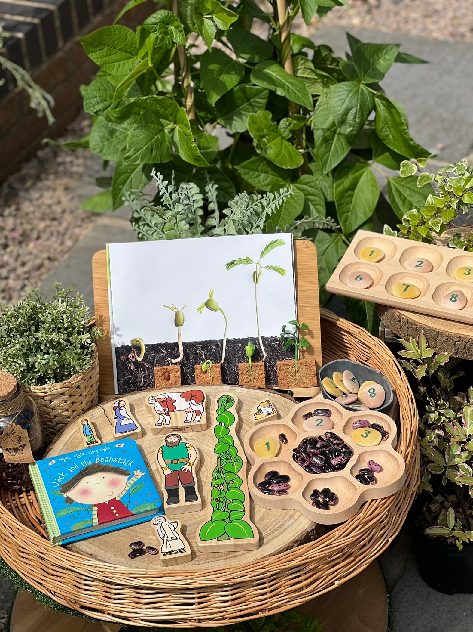 Wooden Characters Jack and the Beanstalk