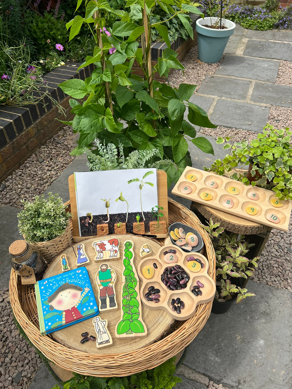 Wooden Characters Jack and the Beanstalk