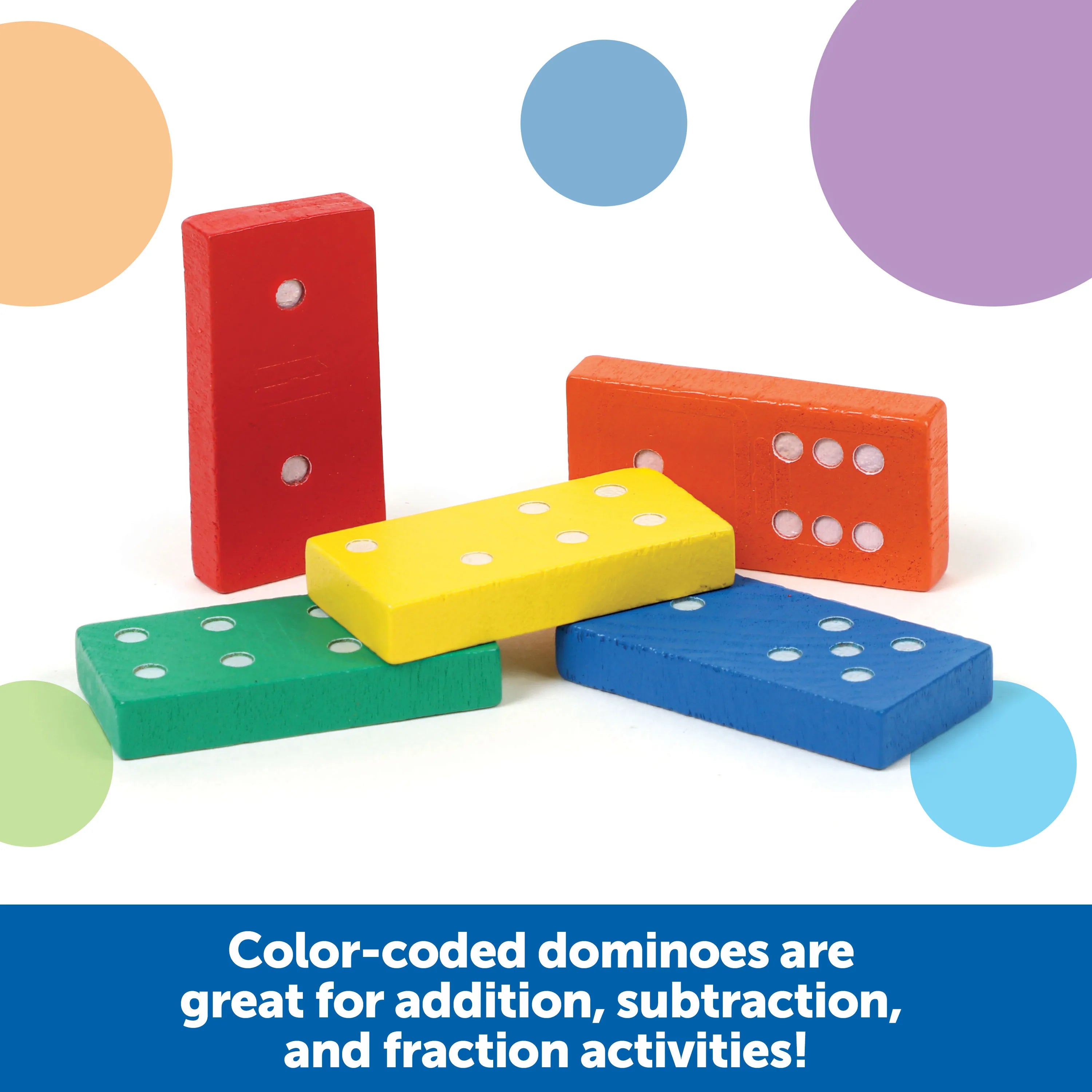 Double-Six Wooden Dominoes