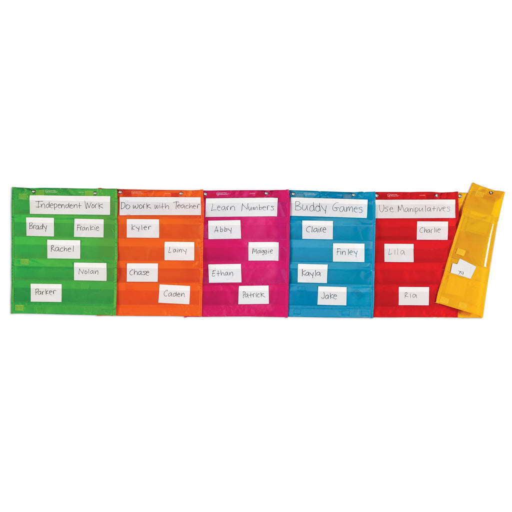 Magnetische Pocket Grafiek Vierkanten, Set van 6