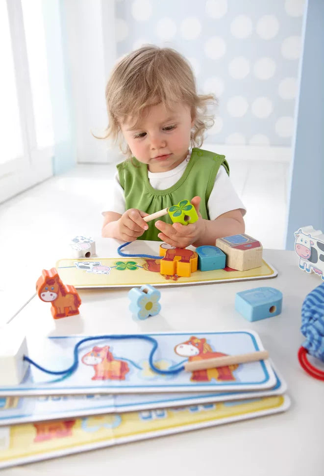 rijgspel op de boerderij