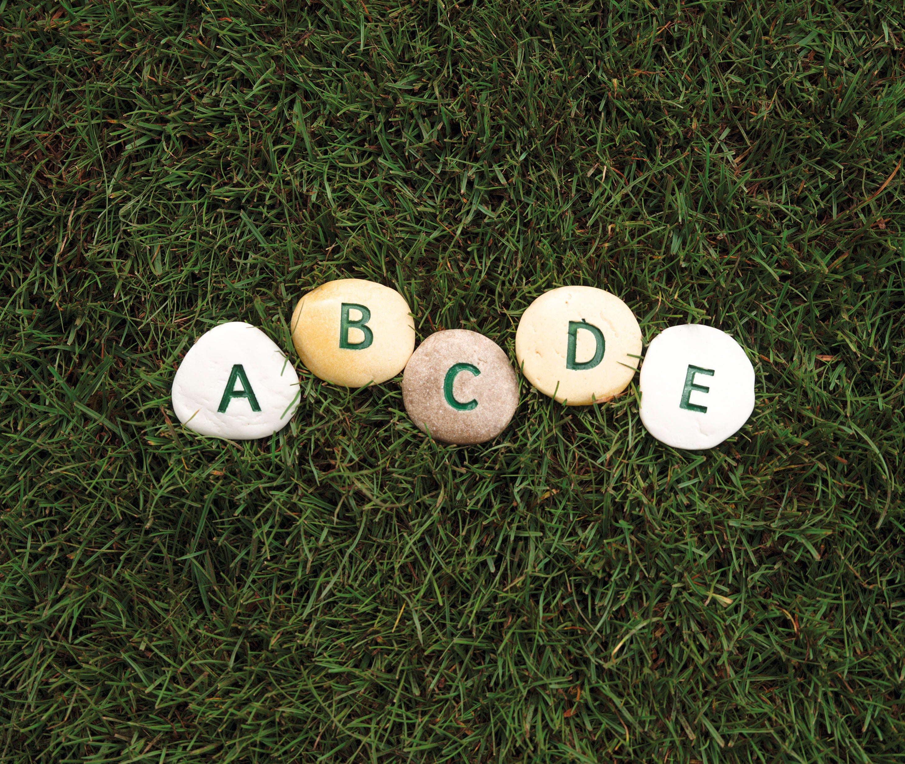 Alphabet Pebbles Uppercase