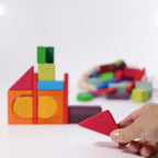 Grimm`s 60 gekleurde geometrische blokken