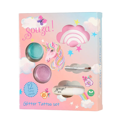 Souza! glitter tattoo set unicorn