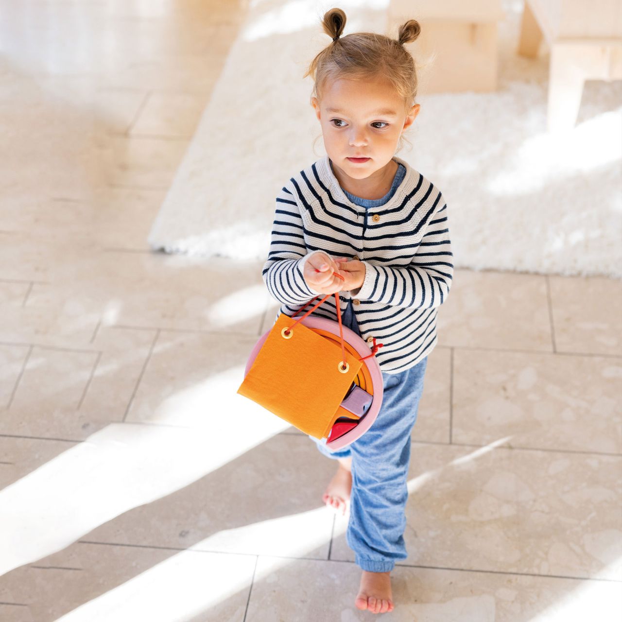 Roze-Oranje Mobiele Woonwagen