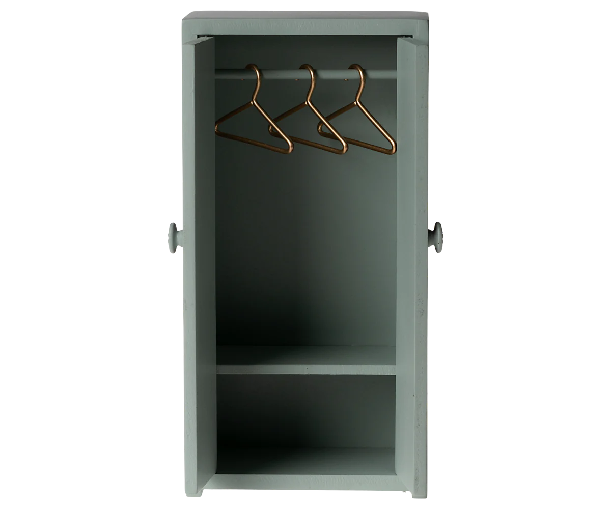 Maileg muis kleerkast blue