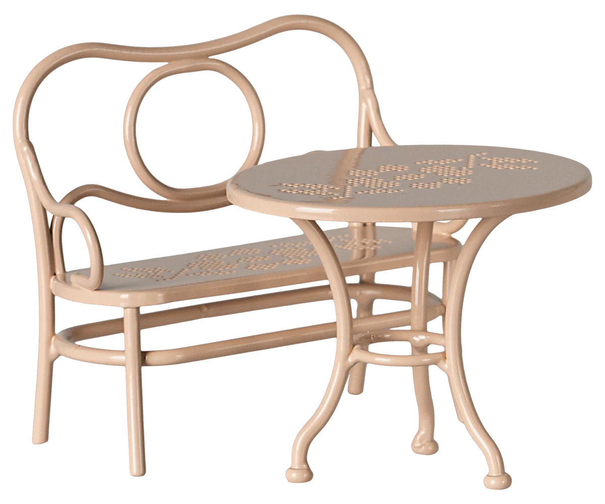 Café setje voor de muisjes. Roze (groot)