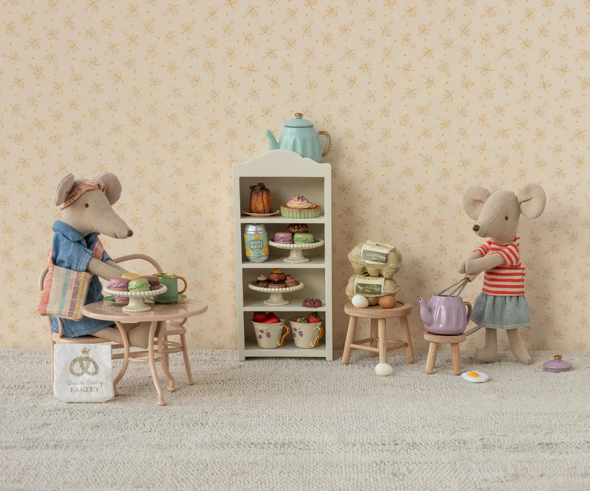 Café setje voor de muisjes. Roze (groot)