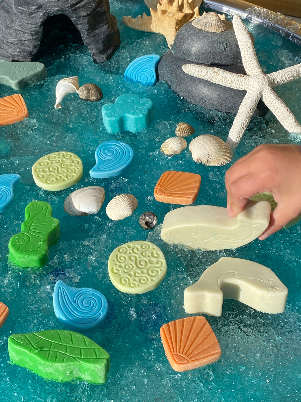 Scenery Stones Ocean Play