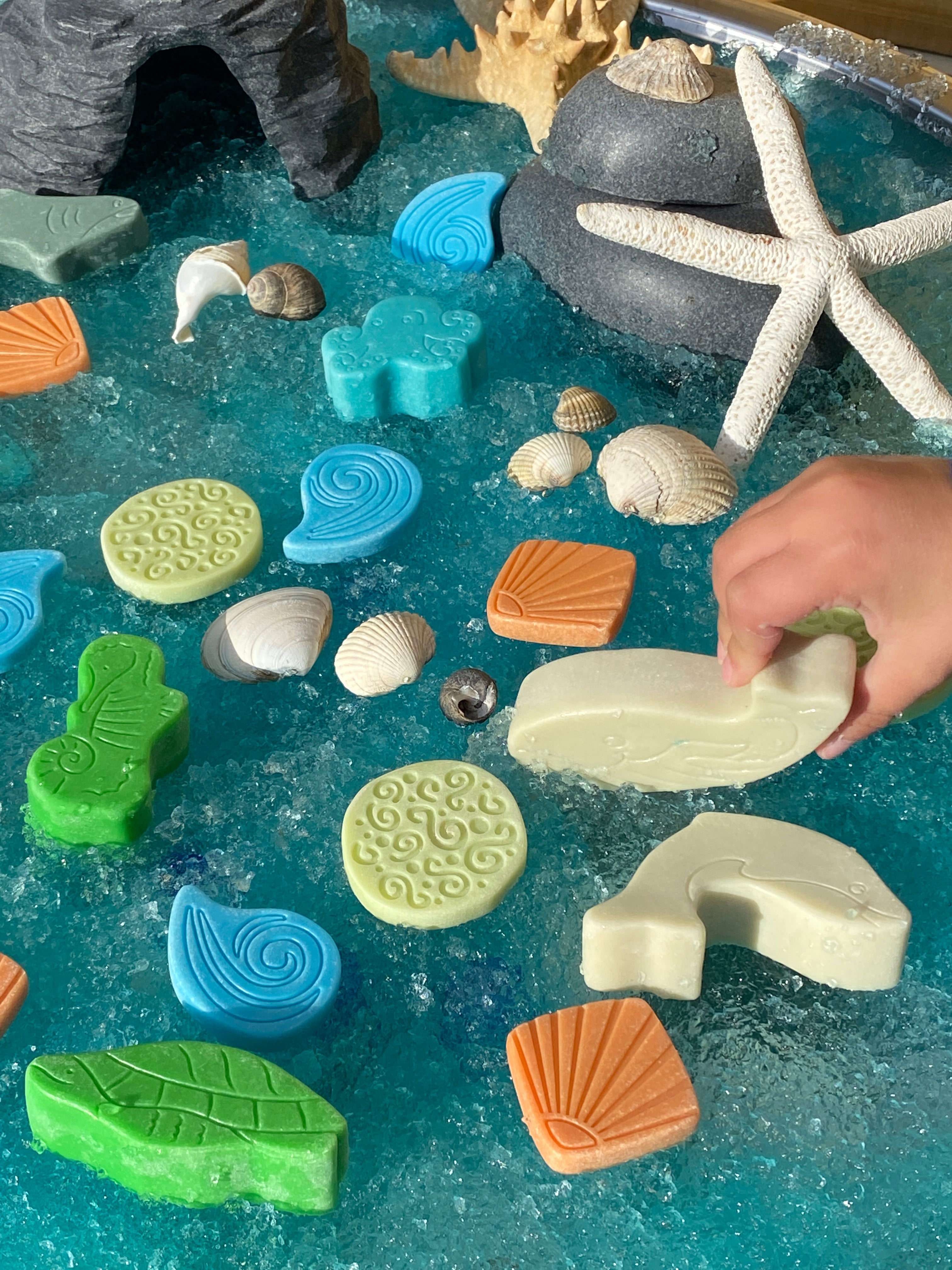 Scenery Stones Ocean Play