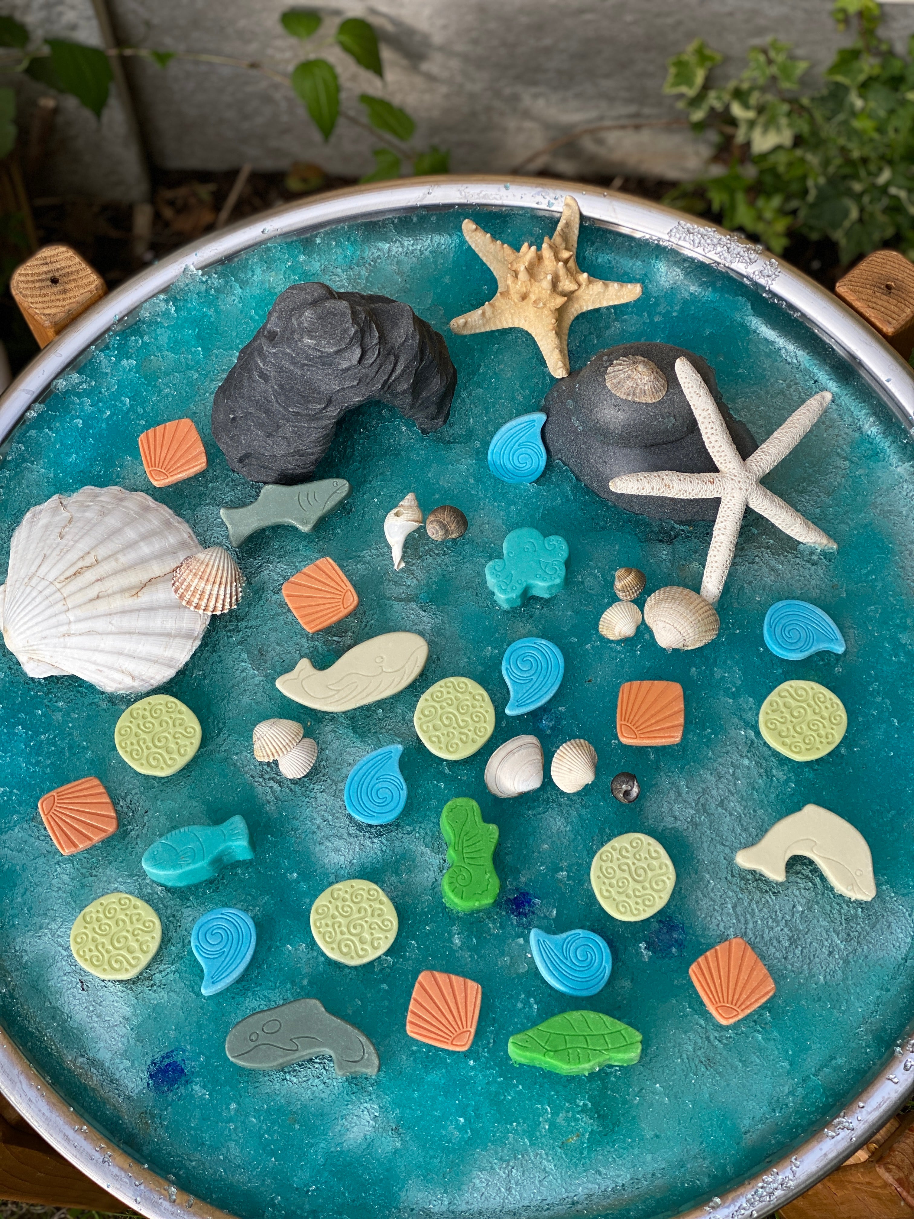 Scenery Stones Ocean Play