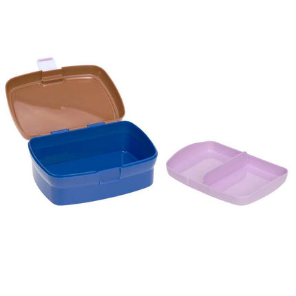 Lässig lunchbox + drinkfles set Little Gang Smile caramel/blue