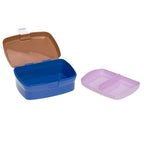Lässig lunchbox + drinkfles set Little Gang Smile caramel/blue