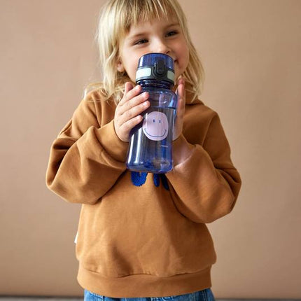 Lässig lunchbox + drinkfles set Little Gang Smile caramel/blue