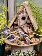Yellow Door set van 8 stenen vogels
