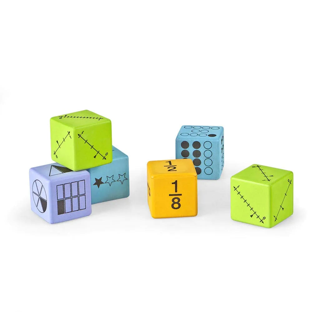 Multiple Representation Fraction Dice, Set of 16