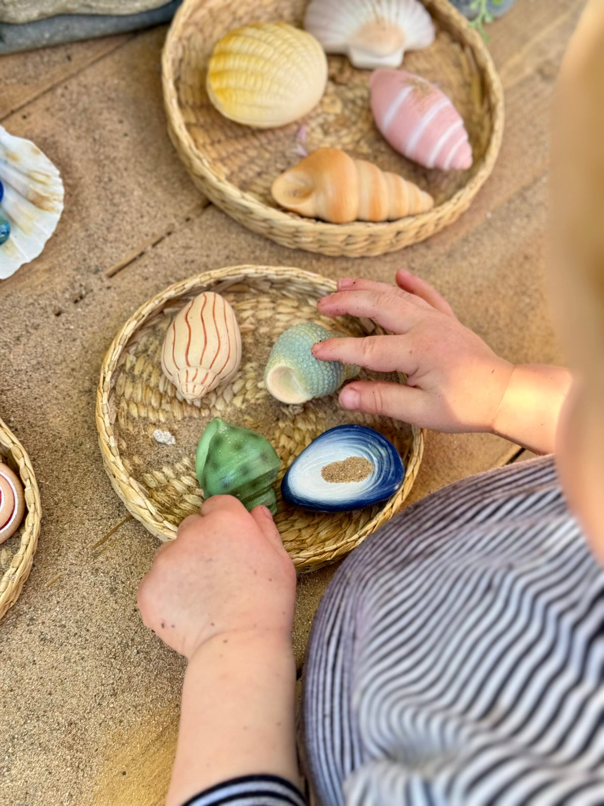 Sensory Play Stones Zeeschelpen