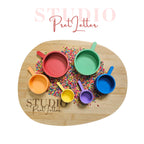 Schepjes set Kleur regenboog set PLA