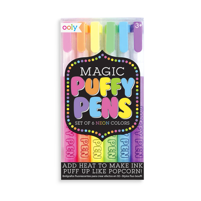 Ooly Magic Puffy Pens set van 6