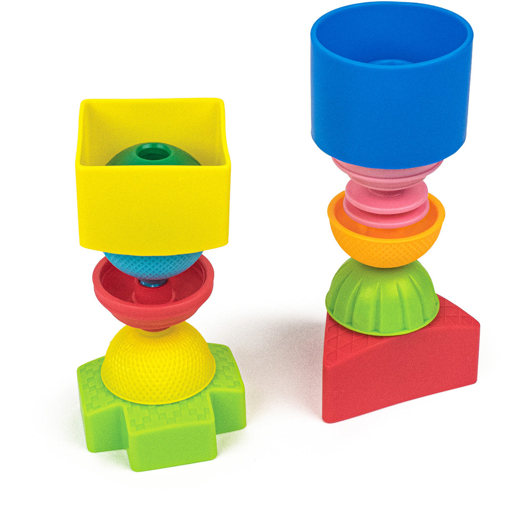 Vormen en educatieve kralen 12 stuks