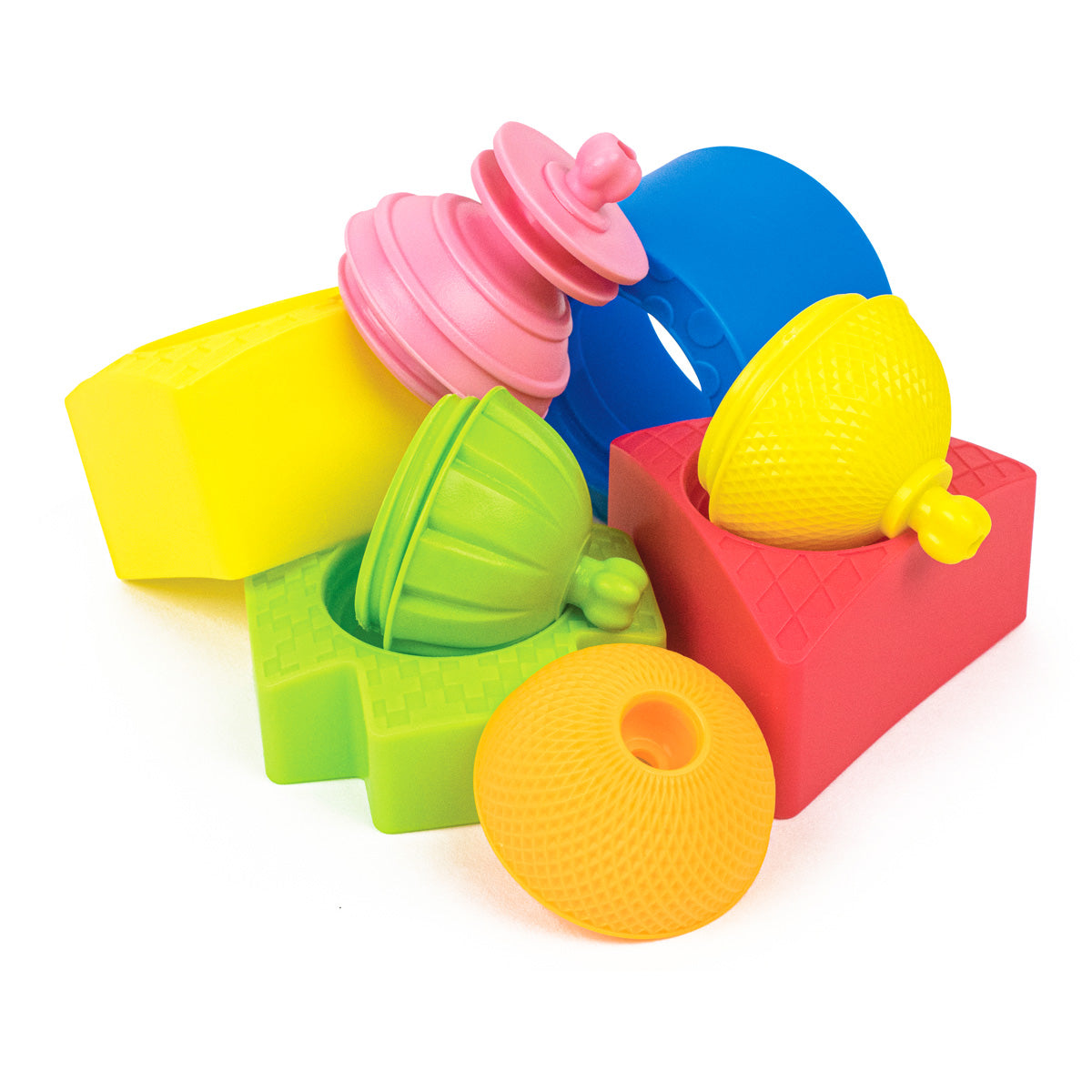 Vormen en educatieve kralen 12 stuks