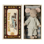 Maileg muis grote broer met pyjama in doos