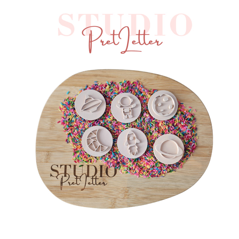 Stempels ruimte thema set PLA