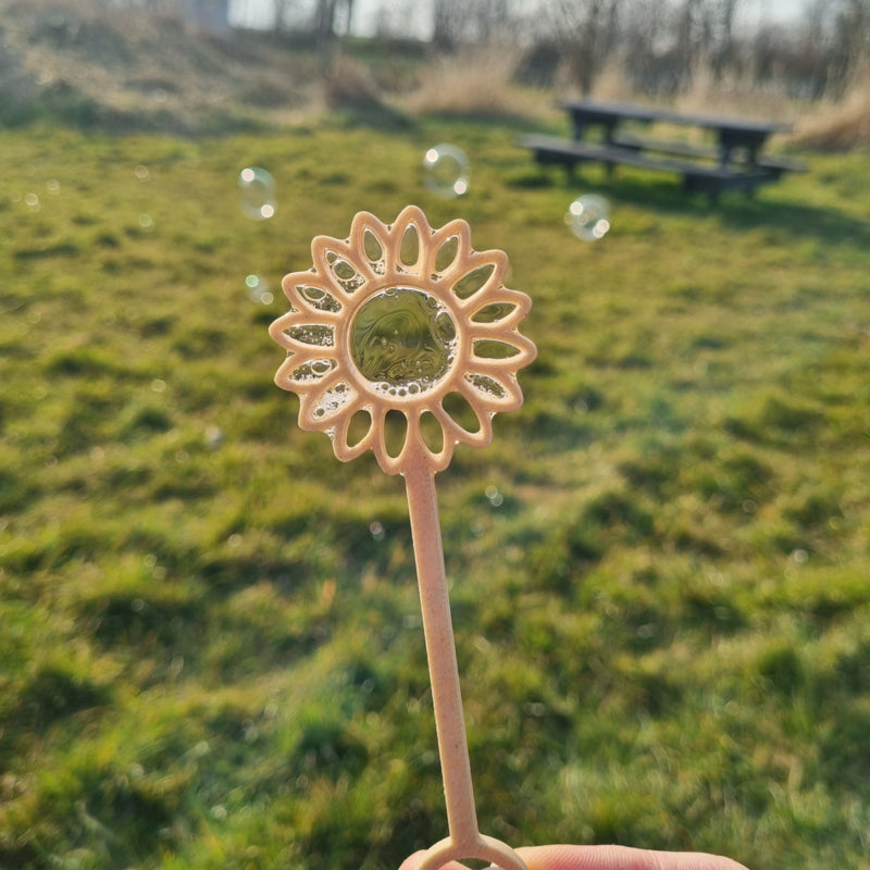 Bellenblaas stokje bloem