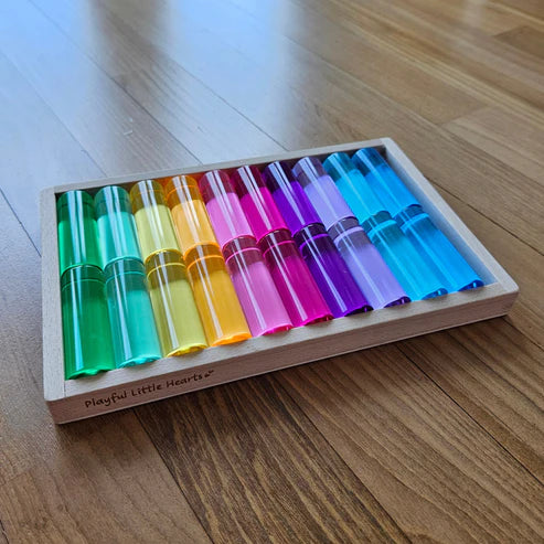 20 middelgrote cilindrische zuilen (pastel)