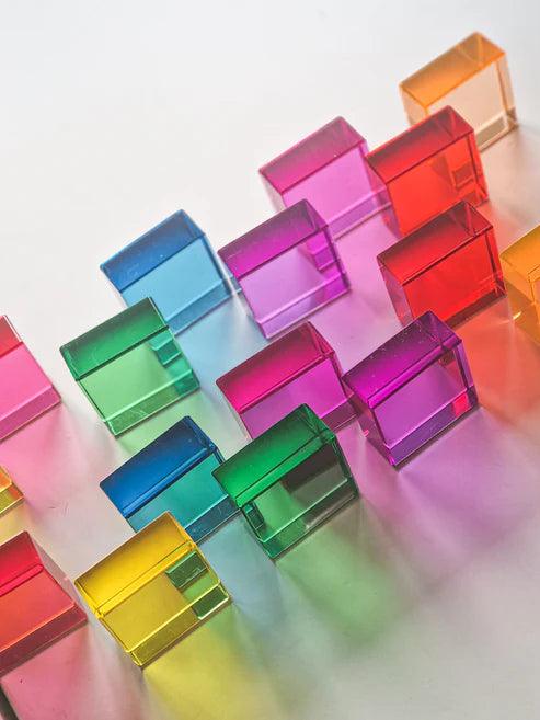 16 Lucite vierkanten