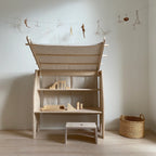 SHIZU playstand with roof and linen