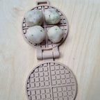 Klei en zand mal wafels