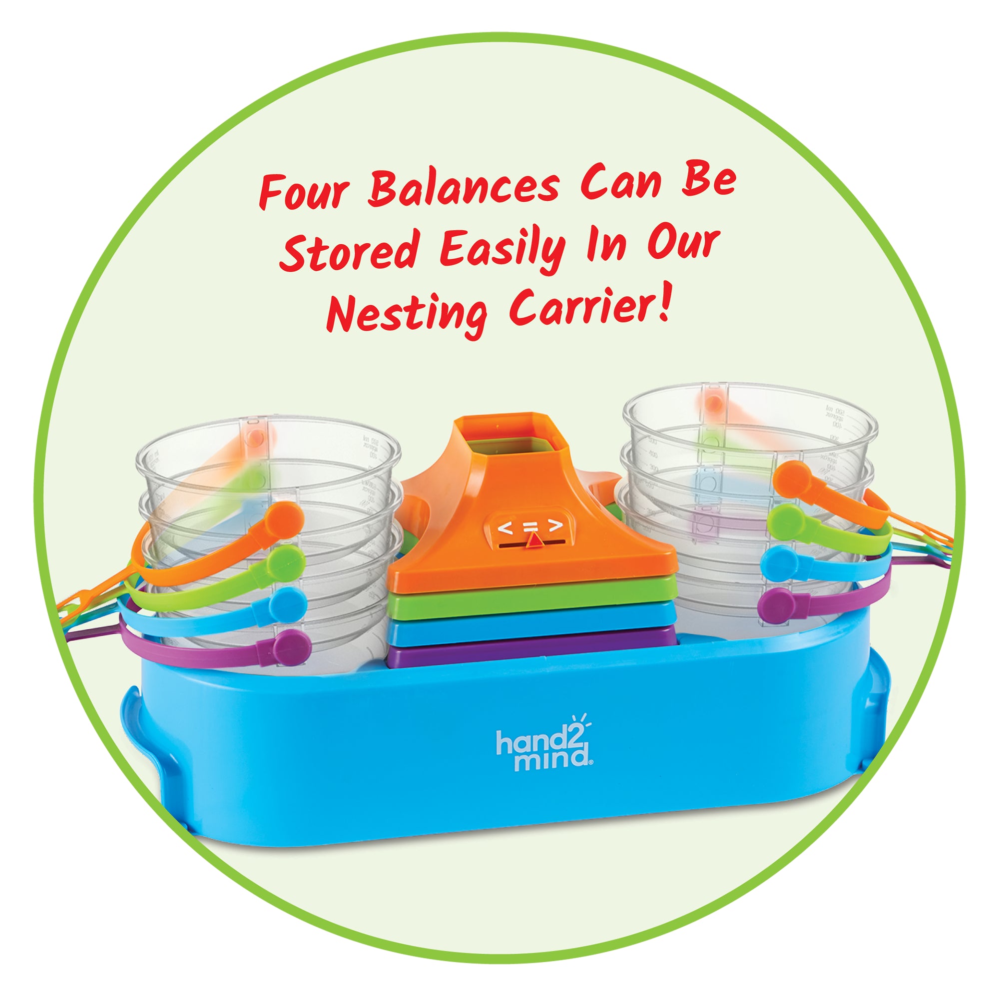 Nestable Pan Balance, Set of 4