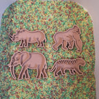 PLA mini vulvormen set wilde dieren