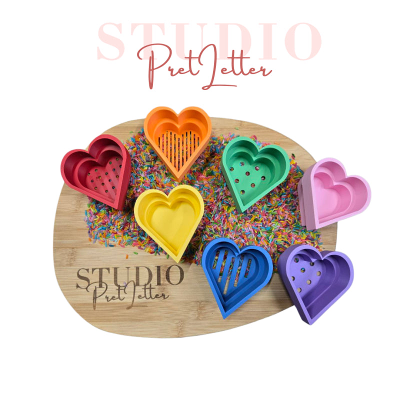 Regenboog PLA Hartjes Mega Speeltoren