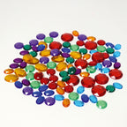 Rainbow 100 Small Acrylic Glitter Stones