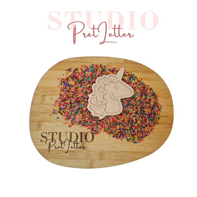 Vulvorm unicorn zijkant PLA