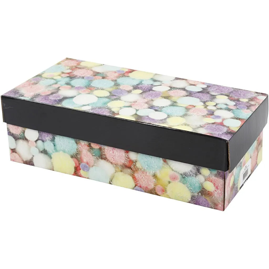 Pompoms pastelkleuren en glitter (400gram)