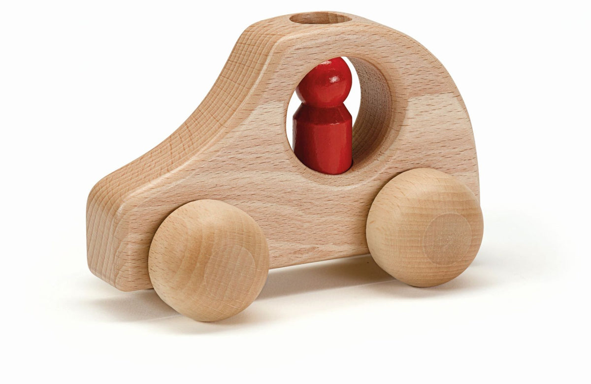 Auto naturel met poppetje
