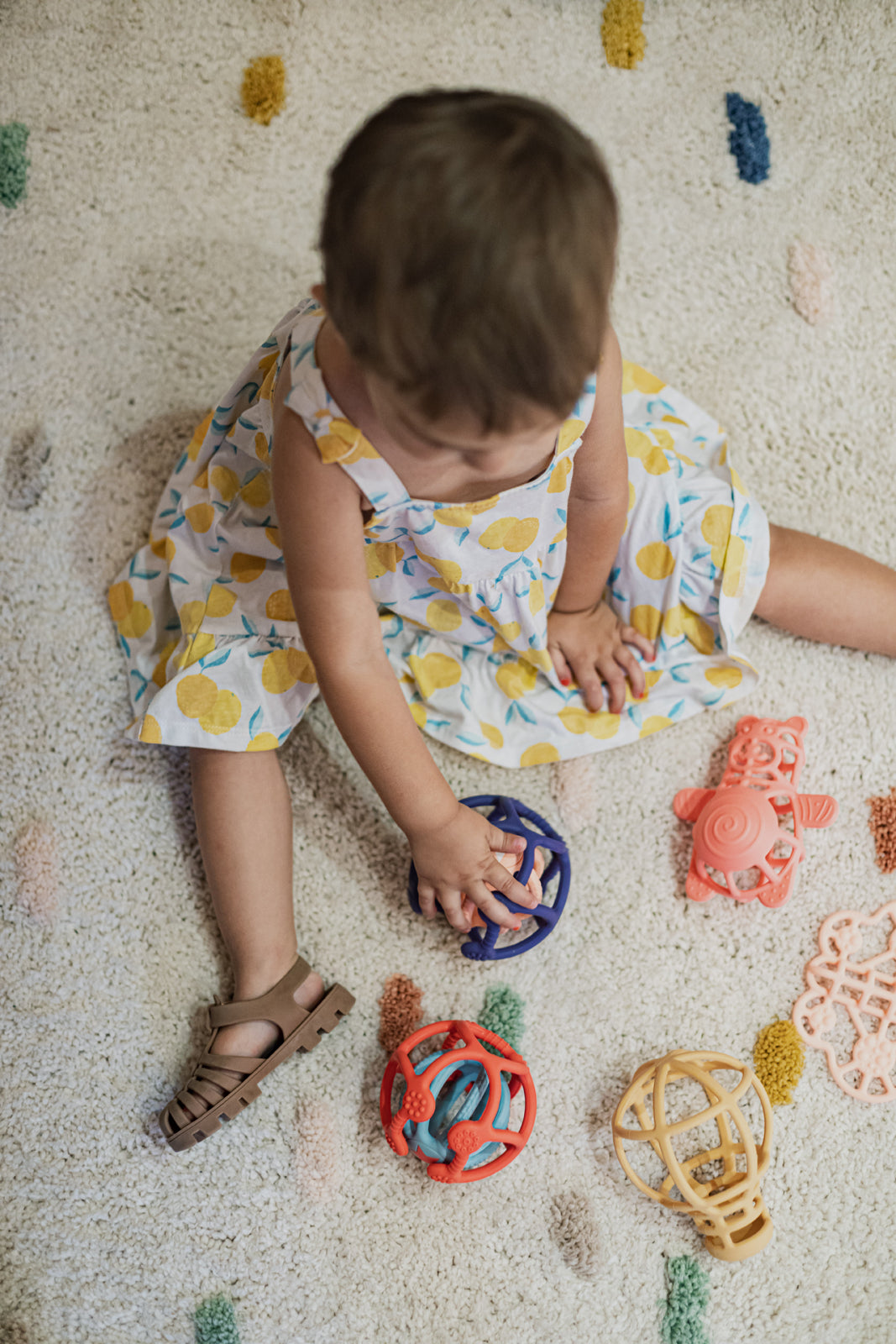 Set van 2 sensorische ballen in roze en blauw