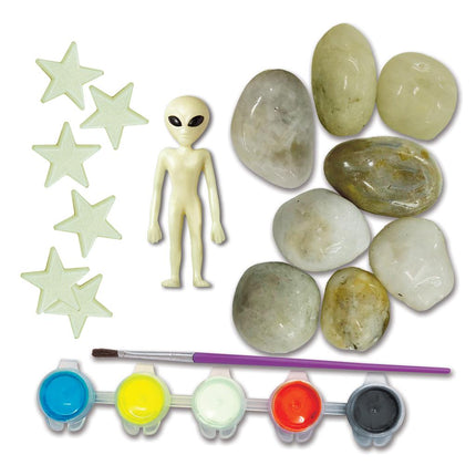 4M KidzMaker Rock Painting ruimte: glow in the dark