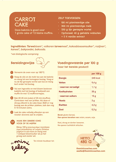 Carrot Cake Bakmix