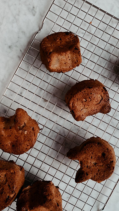 Appel & banaan spelt muffins