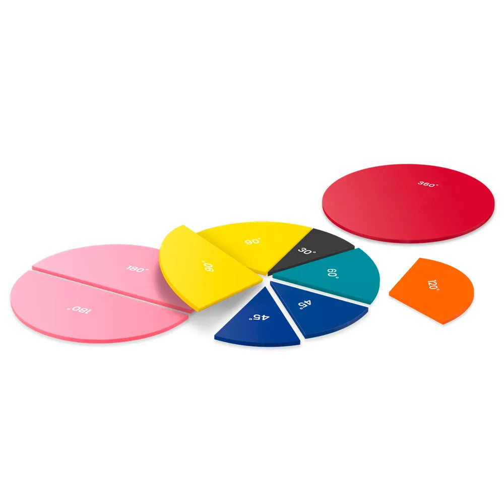 Rainbow™ Angle Circles, Plastic, 36 Pieces