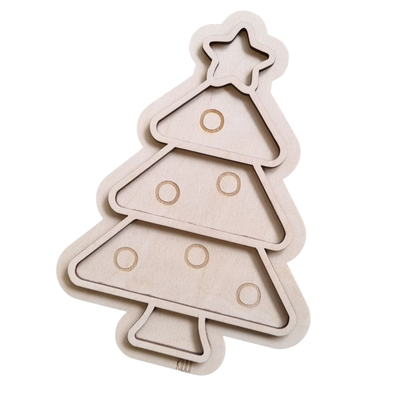 Vulvorm/speeltray Kerstboom