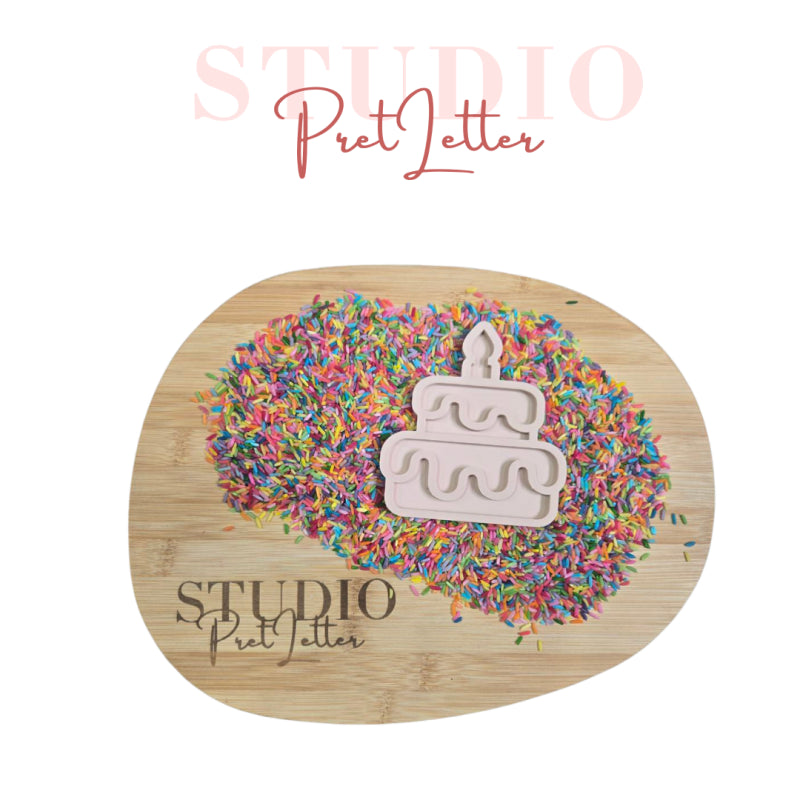 Vulvorm taart 1 kaarsje PLA