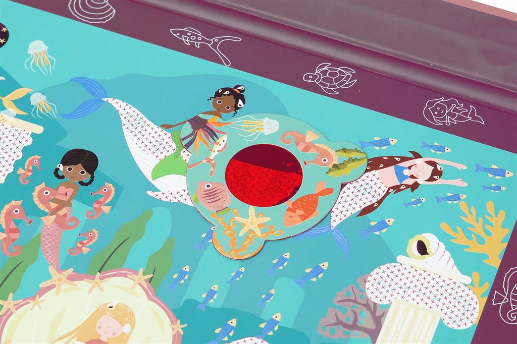 Scratch 2-in-1 magnetisch puzzelboek zeemeermin (30 stukken)