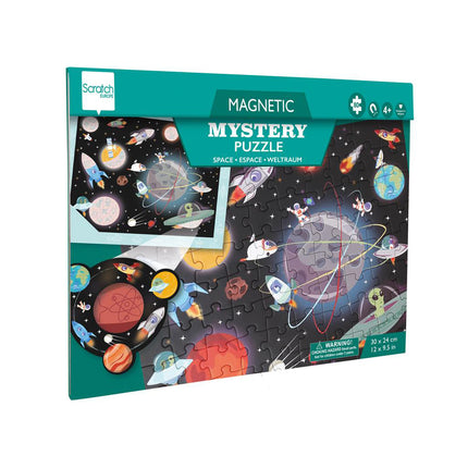 Scratch 2-in-1 magnetisch puzzelboek ruimte (80 stukken)