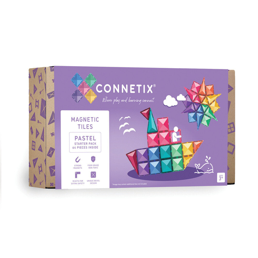 Connetix 64delige starter pack pastel